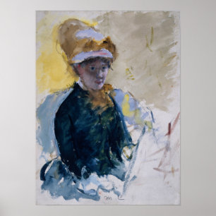 Cassatt - Selbstporträt Poster