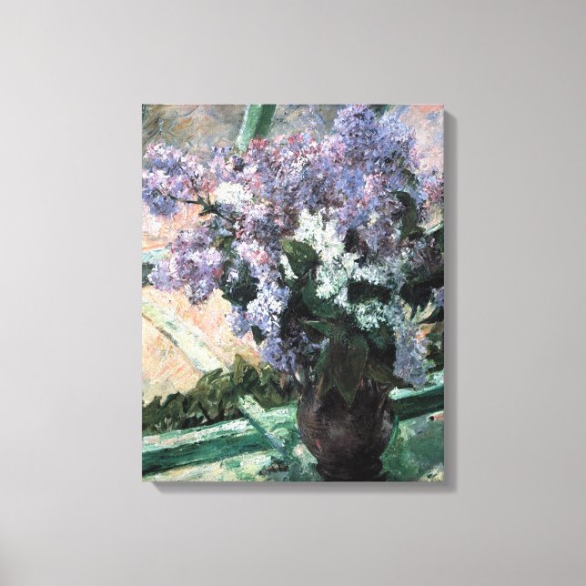 Cassatts "Lilacs in a Window" Leinwanddruck (Vorderseite)