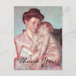 Cassatts Sleepy Baby Postkarte