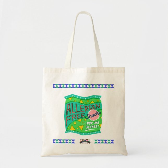 "Casse-croûte Sans Allergie pour moi, svp" sac (Devant)