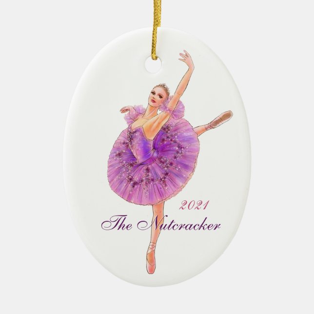 Casse-Noisette Ballet Sucre Plum Ornement Fée (Devant)