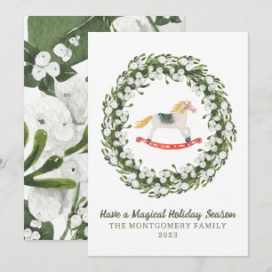 Casse-Noisette Ballet Vert Carte de Noël