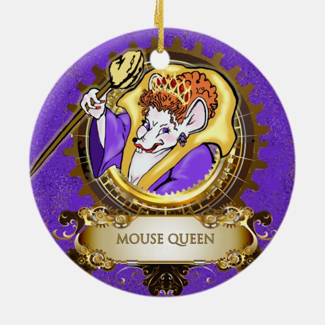 Casse-noisette Cercle en céramique Ornement : Mous (Dos)