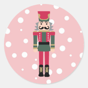 Casse-noisette Design classique Sticker rond