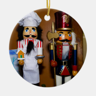 Casse-noisette ornement en céramique de Noël