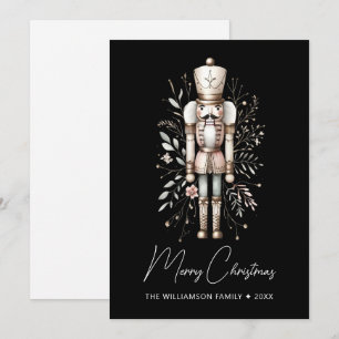 Casse-noisette personnalisée Carte de Noël foncé