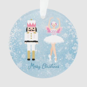 Casse-noix Ballerina Snowflakes Acrylique Ornement