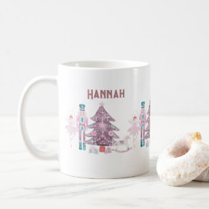 Casse-noix rose Pastel Mug de café personnalisé