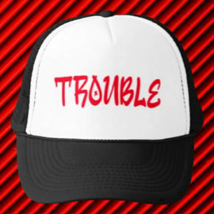 CASSE-TÊTE Casquette de camionneur graffiti roug