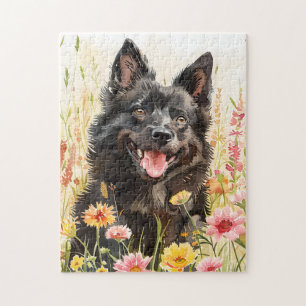 Casse-tête Schipperke – Puzzle à l'aquarelle pour 