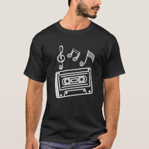 Cassette 90S Music Hip Hop Rap Rapper Musiknoten T-Shirt