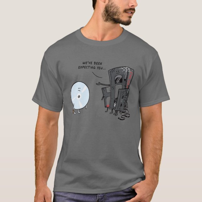 Cassette Band Welcome-CD-ROM Niedlich-Design Somme T-Shirt (Vorderseite)