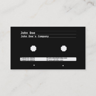 Cassette Design Business Card Visitenkarte