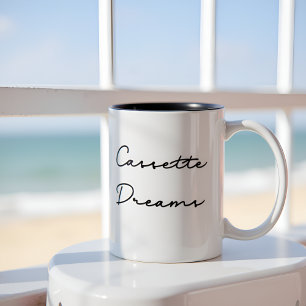 Cassette Dreams Retro Zweifarbige Tasse