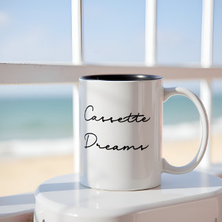 Cassette Dreams Retro Zweifarbige Tasse