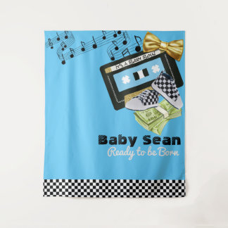 Cassette|Hip Hop Baby Shower Foto Hintergrund der  Wandteppich