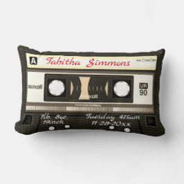 Cassette Mixtape Naissance Customisée, Coussin de 