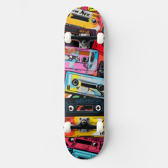 Cassette Punk Skateboard Par Claire Firley (Recto)