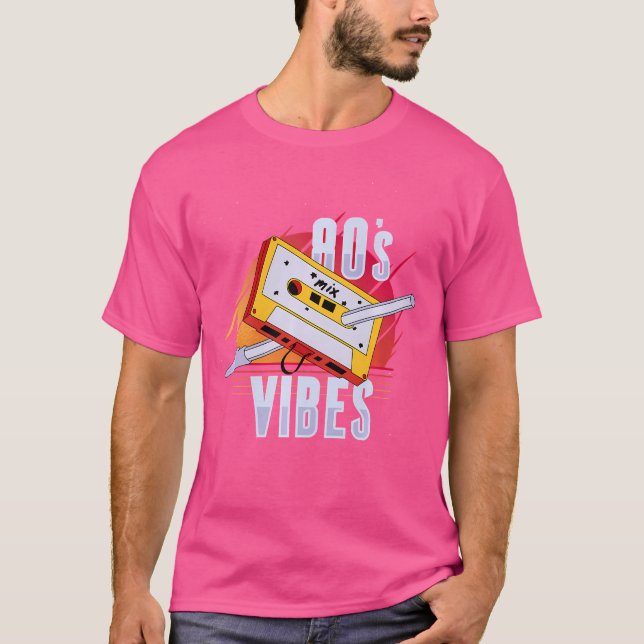 Cassette Tape Hip Hop 80er T-Shirt (Vorderseite)