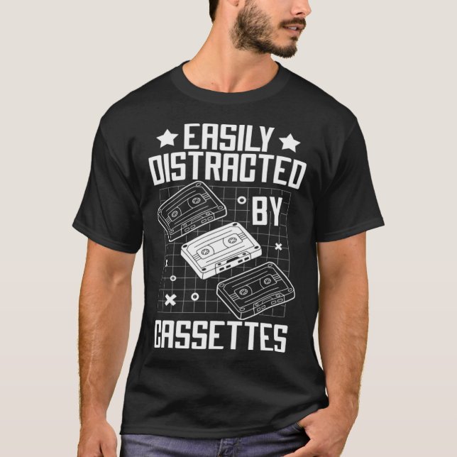 Cassette Tape Music Player Recorder Mix Audio Coll T-Shirt (Vorderseite)