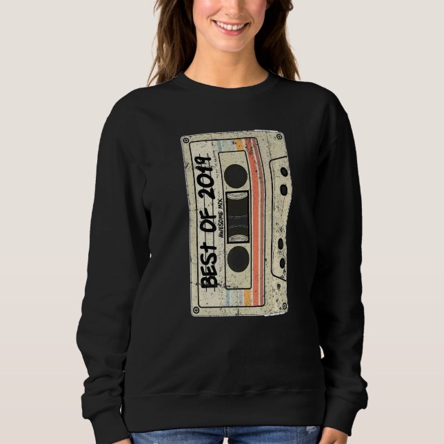 Cassette Tape Retro Best of 2019 Sweatshirt (Vorderseite)