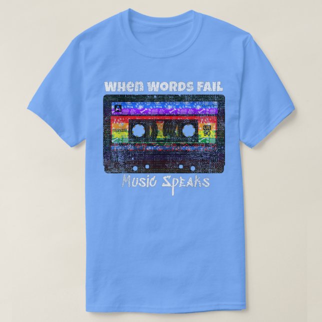 Cassette Tape Retro Music 90s Rave House Techno  T-Shirt (Design vorne)