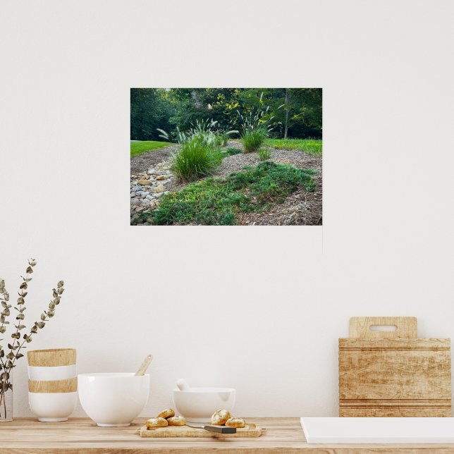 Cassian Fountain Grass & Juniper, Poster (Küche)