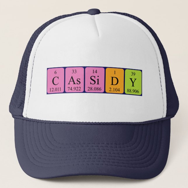 Cassidy Periodenname Truckerkappe (Vorderseite)