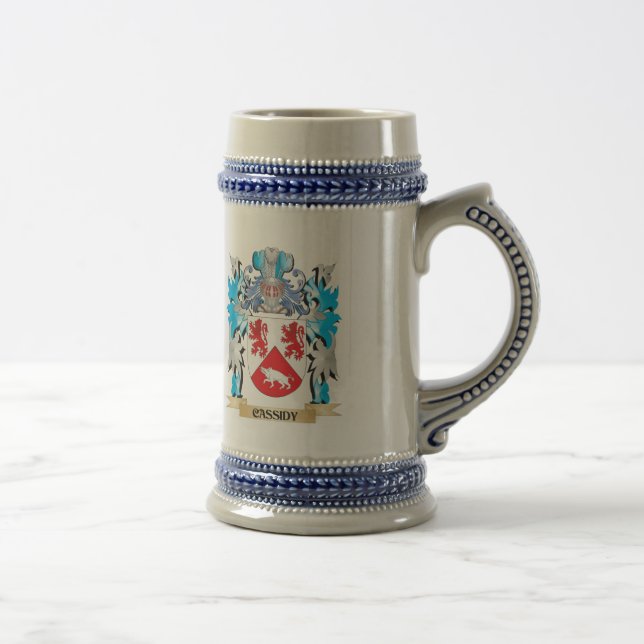 Cassidy Wappen - Familienwappen Bierglas (Rechts)