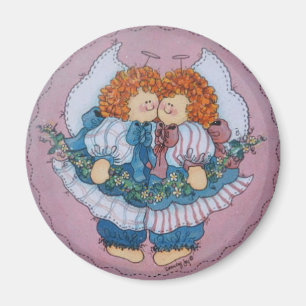Cassie und Clarissa Twins Angel Magnet