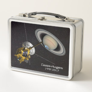 Cassini Huygens bei Saturn Metall Brotdose