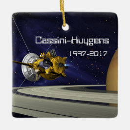 Cassini Huygens Saturn Mission Spacecraft Keramikornament