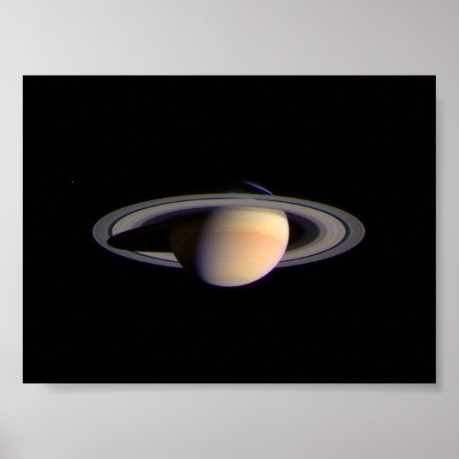 Cassini View of Saturn Space NASA Poster (Vorne)