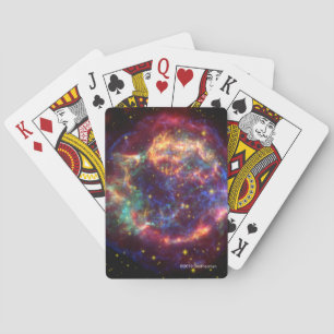Cassiopeia A in vielen Farben Spielkarten
