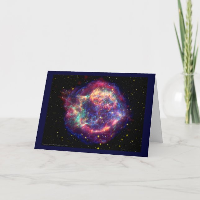 Cassiopeia A Supernova ... Der Tod wird ihr Karte (Vorderseite)