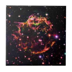 Cassiopeia Ein Nebula Supernova Remnant Space Foto Fliese