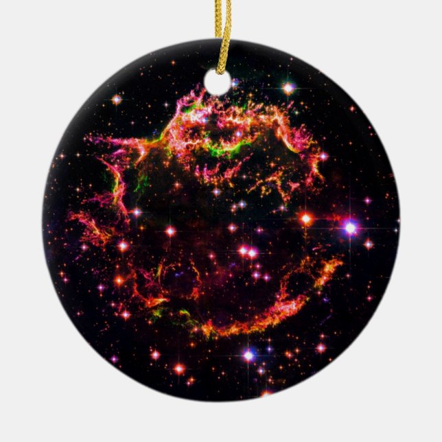 Cassiopeia Ein Nebula Supernova Remnant Space Foto Keramik Ornament (Vorne)