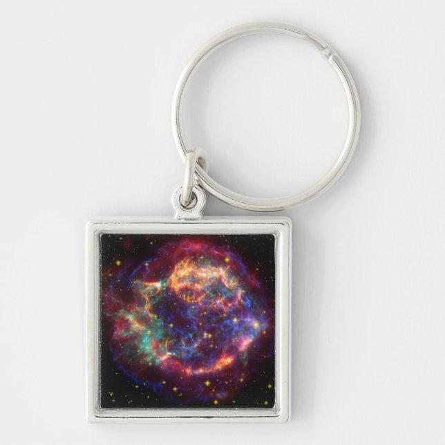 Cassiopeia Galaxy Supernova Rest Schlüsselanhänger (Vorne)