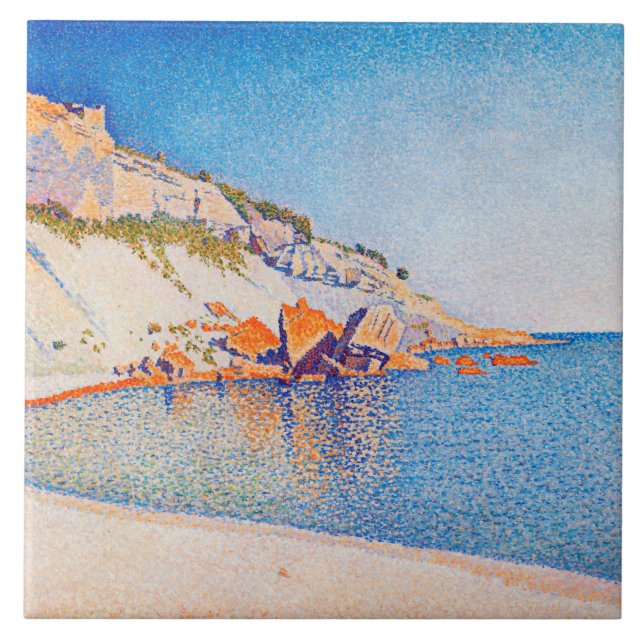 Cassis, Cap Lombard, Opus 196, Signac Fliese (Vorderseite)