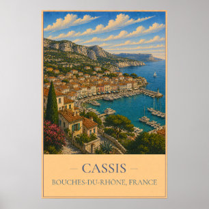 Cassis, France – Vintage Travel Poster