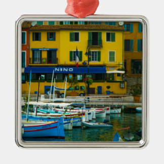 Cassis, Frankreich-Weihnachtsbaum-Verzierung Silbernes Ornament