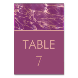 Cassis Rose Goldmarmor romantisch elegant Tischnummer