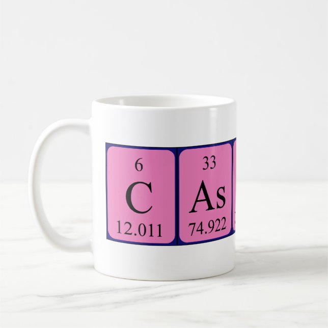 Cassius Periodenname Tasse (Links)