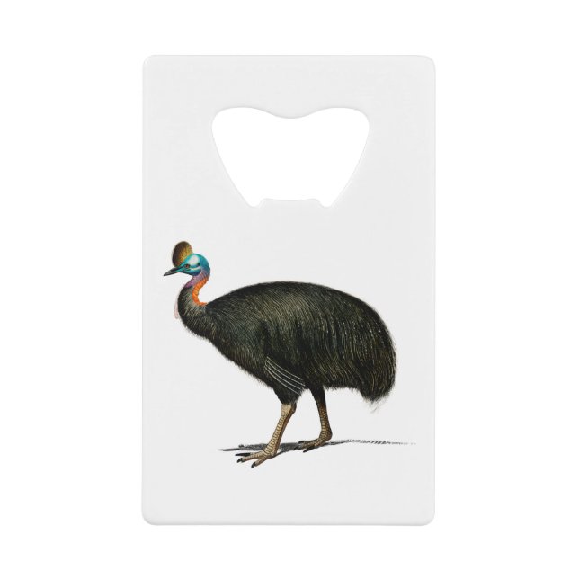 Cassowary - Geschenkidee Geldbeutel Flaschenöffner (Vorderseite)