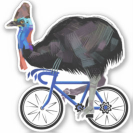 Cassowary Reiten Aufkleber