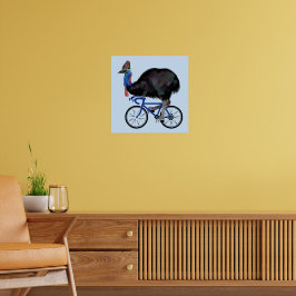Cassowary Reiten Poster