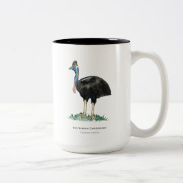 Cassowary Two-Tone-Kaffee-Tasse Zweifarbige Tasse