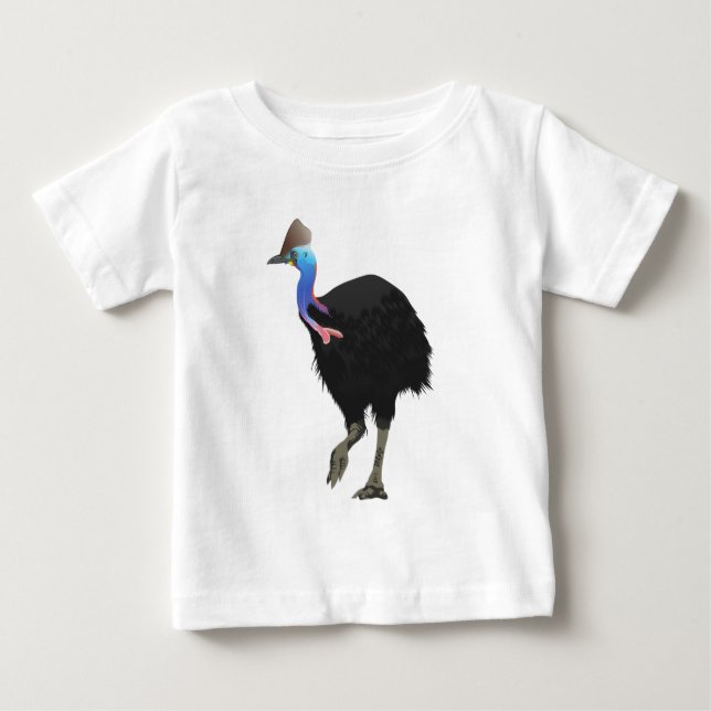 Cassowary-Vogel Baby T-shirt (Vorderseite)