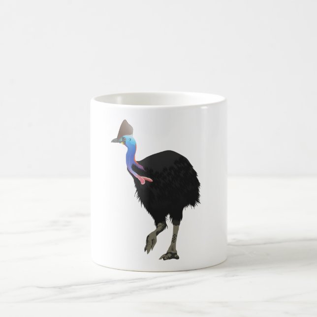Cassowary-Vogel Kaffeetasse (Mittel)