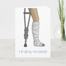 Cast & Crutches lustig mache ich alle meine eigene Karte